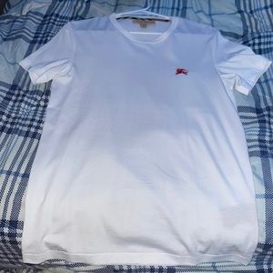 USED Burberry men's white t-shirt